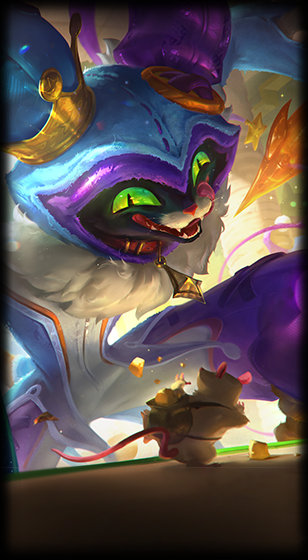 Cat-in-the-Box Shaco loading screen from the Classic client