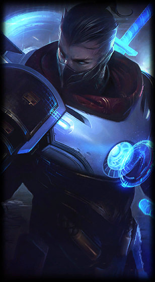 Pulsefire Shen loading screen from the Classic client