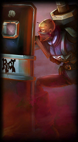 Riot Squad Singed loading screen from the Classic client