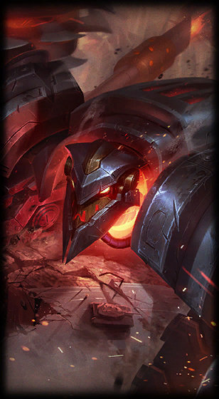 Battlecast Alpha Skarner loading screen from the Classic client