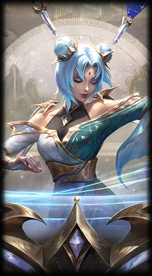 Prestige Immortal Journey Sona loading screen from the Classic client