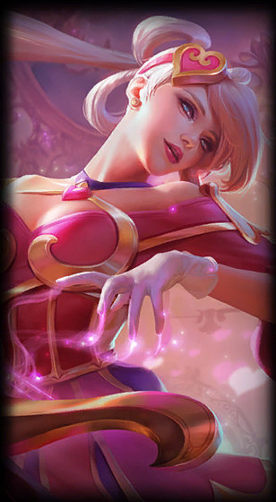 Sweetheart Sona loading screen from the Classic client