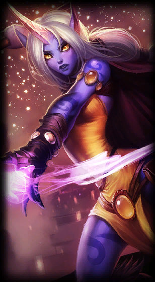 Soraka loading screen from the Classic client
