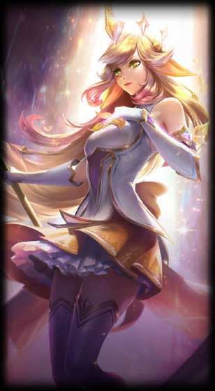 Prestige Star Guardian Soraka loading screen from the Classic client