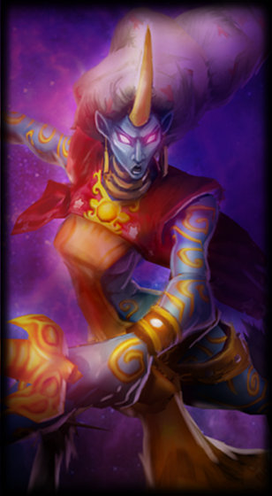 Classic Soraka loading screen from the Classic client
