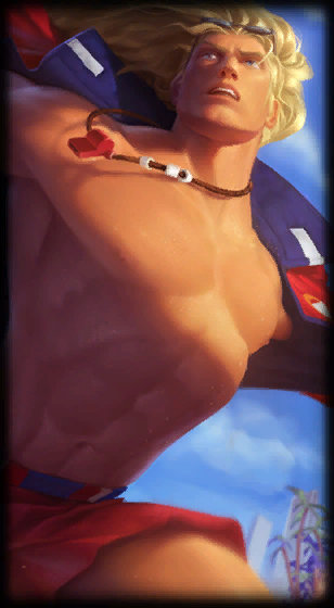 Pool Party Taric loading screen from the Classic client