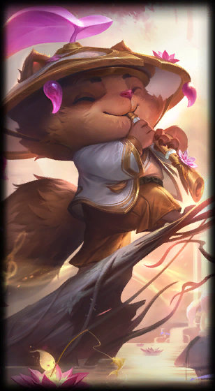 Prestige Spirit Blossom Teemo loading screen from the Classic client