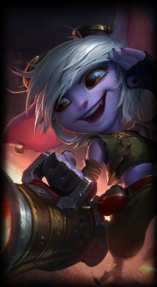 Tristana loading screen from the Classic client