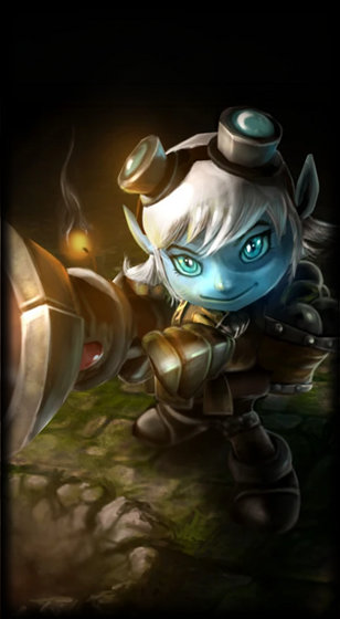 Classic Tristana loading screen from the Classic client
