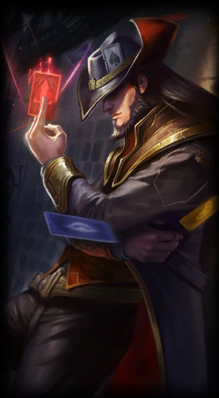 Twisted Fate loading screen from the Classic client