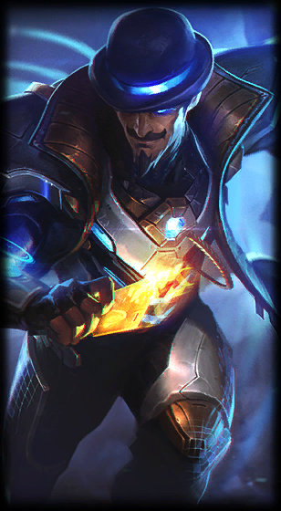 Pulsefire Twisted Fate loading screen from the Classic client