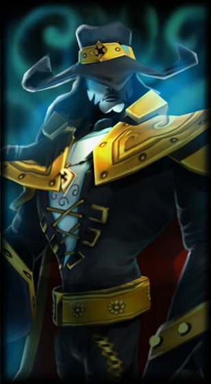 Classic Twisted Fate loading screen from the Classic client