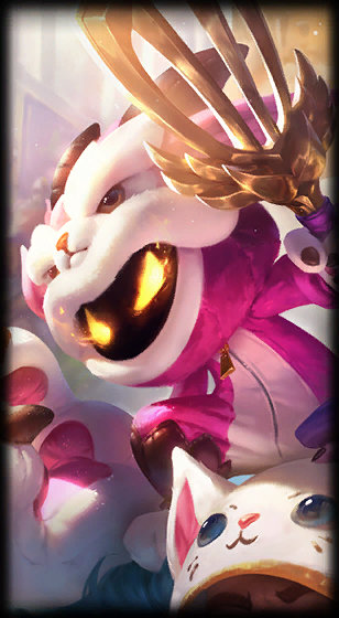 Furyhorn Cosplay Veigar loading screen from the Classic client