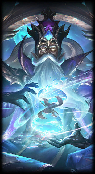 Winterblessed Zilean loading screen from the Classic client
