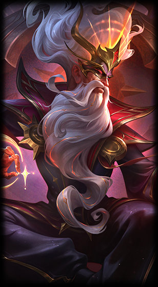 Arcana Zilean loading screen from the Classic client